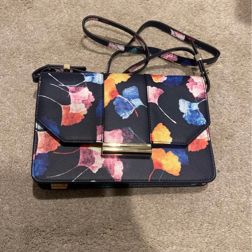 Nearly New The Limited Floral Print Navy Bag